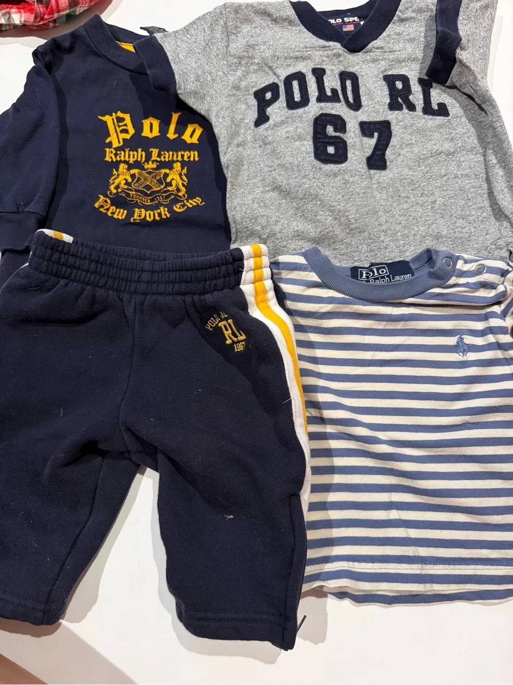 Polo by Ralph Lauren Navy and Gray Kids Sweatpants - Polo by Ralph Lauren